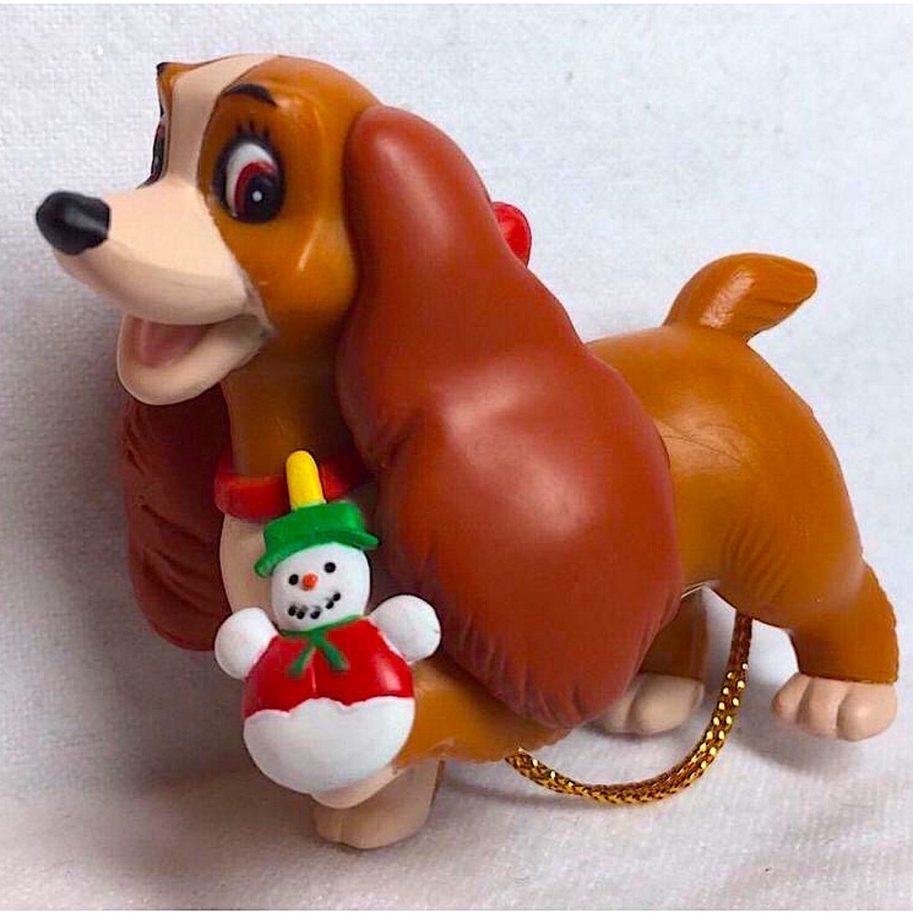 Vintage Disney Collectable Lady & The Tramp Christmas Ornament - Dog Ornament